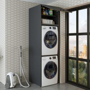 Dollap për lavatriçe dhe tharëse<span> - </span>Anthracite