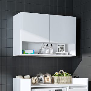RoomArt-2828-çamaşır makinesi dolabı-derin-beyaz-1