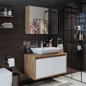 Atlantic Set 2 Pjesësh<span> - </span>White Pine, 85cm x 45 cm x 45 cm