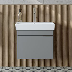 Dollap për banjo me lavaman Lykia<span> - </span>55,2cm x 33,8cm x 44cm, Ash Gray